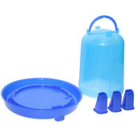 Poidło dla drobiu 8 l z nóżkami i uchwytem transparentne NEPTUN