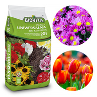 Ziemia uniwersalna podłoże z nawozem i torfem do kwiatów 20 l