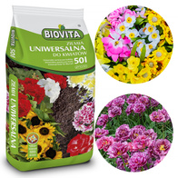 Ziemia uniwersalna podłoże z nawozem i torfem do kwiatów 50 l