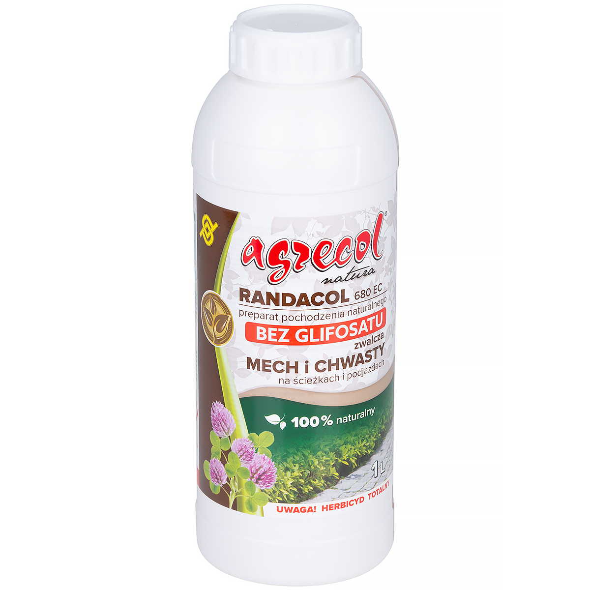 Randacol 680 EC zwalcza mech i chwasty podjazdach kostce 1 L Agrecol