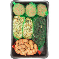 Zimowy pokarm dla ptaków sikorek wróbli zestaw 7 części