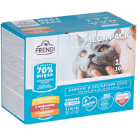 Mokra karma dla kota FRENDI kurczak wołowina indyk w saszetkach 12 x 100 g