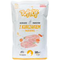 Mokra karma dla psa TUF TUF mielonka kurczak z marchewką 500 g