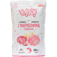 Mokra karma dla psa TUF TUF mielonka wieprzowina z ziemniakami zestaw 10 x 500 g