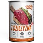 Mokra karma dla psa TUF TUF mielonka z dziczyzną 400 g puszka 1 szt