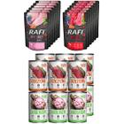RAFI + TUF TUF karma mokra mix 4 smaki 24 x 400 g