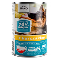 Mokra karma dla psa Frendi w sosie z kurczakiem puszka 1250 g