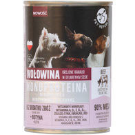 Mokra karma dla psa monoproteinowa PetRepublic wołowina 12 x 400 g