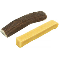 Zestaw naturalnych gryzaków dla psa poroże + ser himalajski DOGRYZKI L