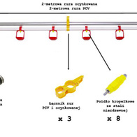 Automatyczna linia pojenia drobiu ozdobnego TOP-CUP 8 kompletna linia 2mb