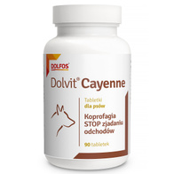 Dolvit Cayenne przeciw zjadaniu odchodów przez psy Dolfos 90 tabl.