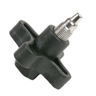 Uchwyt do wkręcania nipli w rurę PCV w systemach pojenia