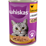 Mokra karma dla kota Whiskas z kurczakiem w galaretce 400 g