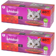 Mokra karma dla kota Whiskas mix smaków w sosie saszetki 80 x 85 g