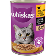 Mokra karma dla kota Whiskas z kurczakiem w sosie 6 x 400 g