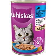 Mokra karma dla kota Whiskas z tuńczykiem w galaretce 6 x 400 g