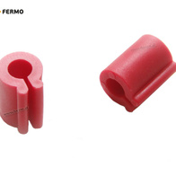 Czerwony łącznik do klatek i siatek zgrzewanych - 20 mm - 10 sztuk