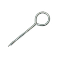 Hak zamknięty fi 4 mm z wkrętem do drewna 80 mm