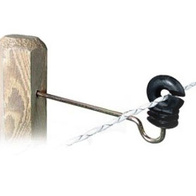 Izolator okrągły do słupków drewnianych z długim gwintem