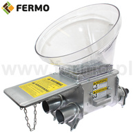 Jarzmo ocynkowane pod silos kompletne but skośny + 2 wyjścia fi 75 mm