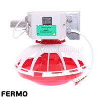 Karmidło końcowe do linii wzdłużnej systemów karmienia drobiu z czujnikiem