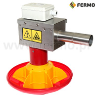 Karmidło kontrolne nierdzewne dla brojlera z regulacją zasypu paszy F-INOX 1