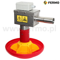 Karmidło kontrolne nierdzewne dla indyka z regulacją zsypu paszy F-INOX XL