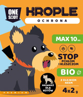 Krople na pchły i kleszcze dla psów i kotów do 10 kg zestaw 4 x 1 g