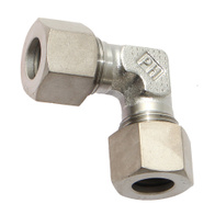 Łącznik kątowy kolanko do rurki nierdzewnej 12 mm skręcany do system zraszania