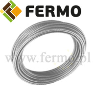 Linka stalowa fi 4 mm nierdzewna do systemów podwieszania - 1 mb