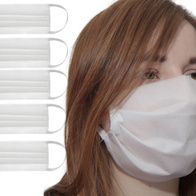 Maseczka ochronna na twarz wielorazowa 3 warstwy zestaw 5 szt