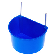 Miseczka na pokarm i wodę dla gołębi do cel i klatek mocowana na drut