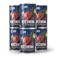 Mokra karma dla psów wołowina z borówkami JOHN DOG 6 x 400 g dorosłe psy