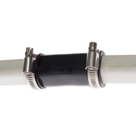 Mufa złączka gumowa prosta z opaskami skręcanymi na rurę 22 x 22 mm