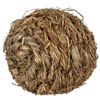 Piłka z siana z dzwonkiem dla królika 10 cm
