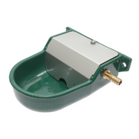 Poidło automatyczne z pływakiem dla psów aluminiowe malowane podłączenie boczne