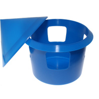 Poidło belgijskie stawiane dla gołębi 2l niebieski