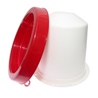 Poidło dla drobiu syfon 10l z otworami podstawie zasobnika