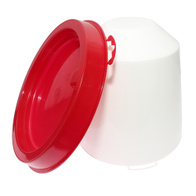 Poidło dla kur 5 l odwracalne z otworami podstawie zasobnika