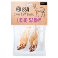 Przysmak gryzak naturalny dla psa ucho sarny JOHN DOG 2 szt