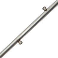 Rurka nierdzewna 12 mm centralna 7 adapterów na dysze obustronnie - 6 m