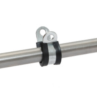 Uchwyt mocujący do rurki 12 mm metalowy z uszczelką gumową do systemu zraszania