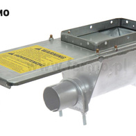 Zasuwa pojedyncza z daszkiem do jarzma ocynkowanego pod silos