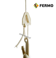 Ślizgacz trzydziurkowy do regulacji wysokości poideł i karmideł