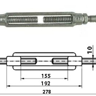 Śruba rzymska 12 mm z okiem i hakiem