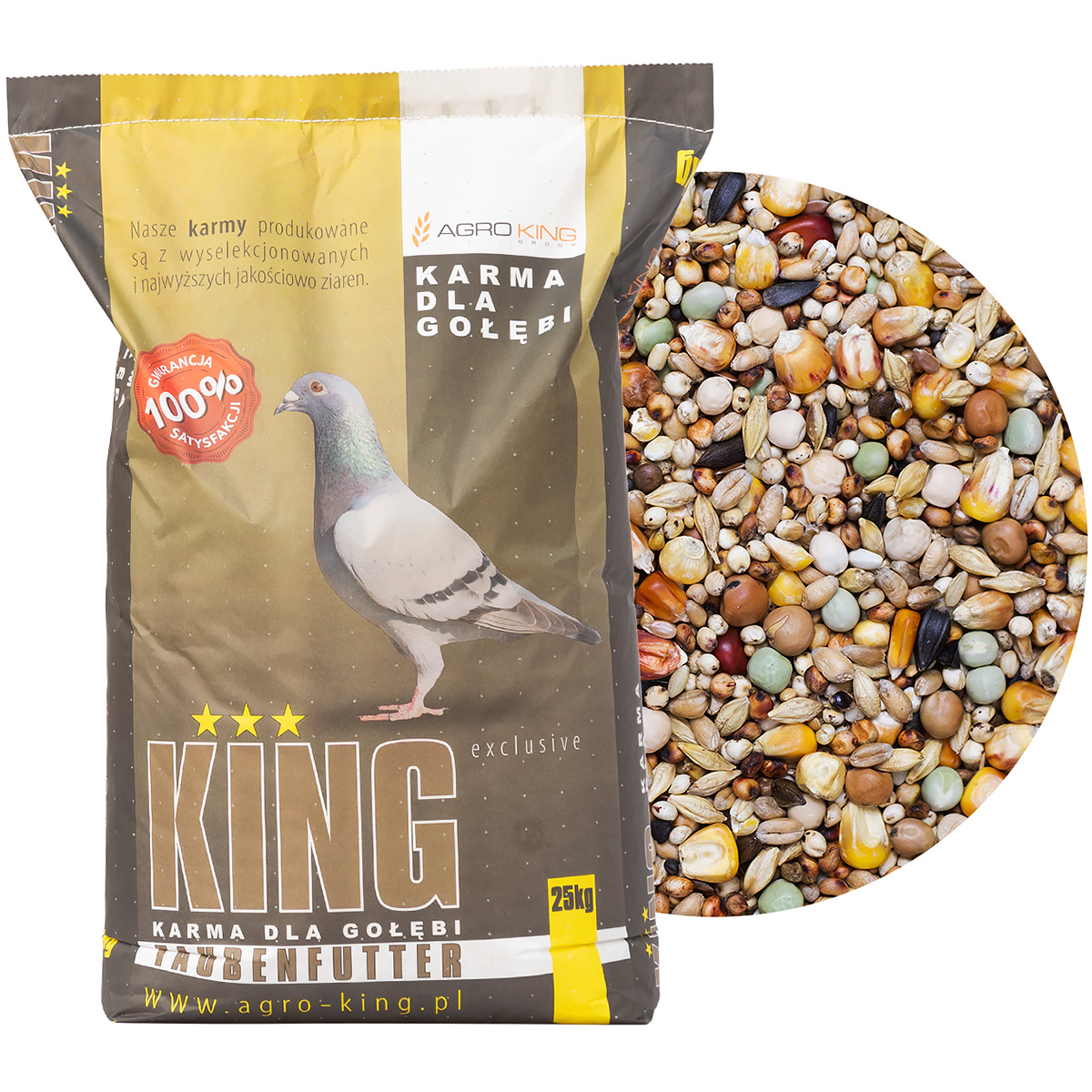 Karma dla gołębi PIE Pierzeniowa AGRO KING 25 kg