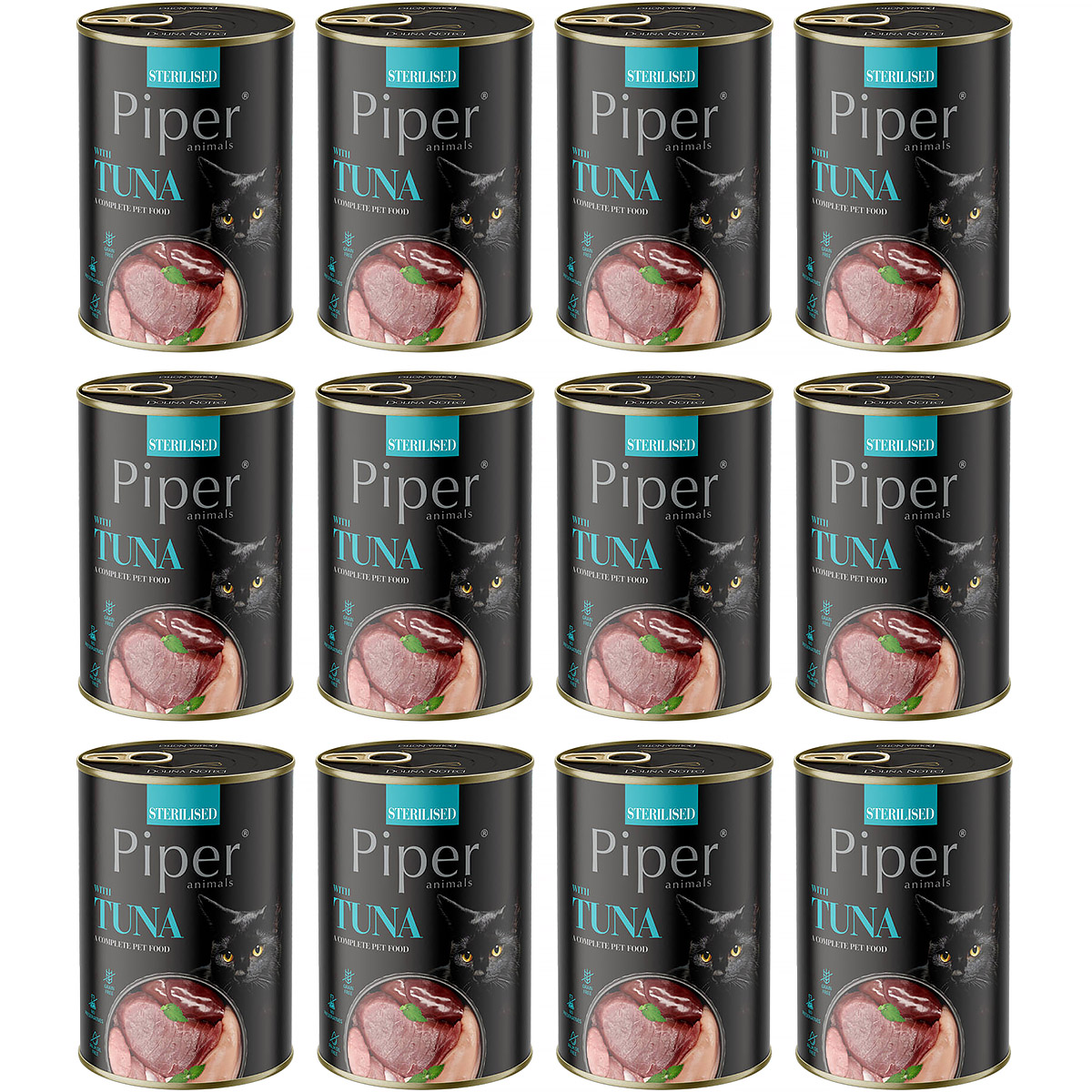 Mokra karma dla kota po sterylizacji PIPER Animals Sterilised tuńczyk 12 x 400 g