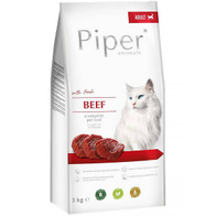Sucha karma dla kota bezzbożowa PIPER Animals wołowina 3 kg