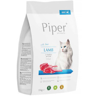 Sucha karma dla kota bezzbożowa PIPER Animals jagnięcina 3 kg