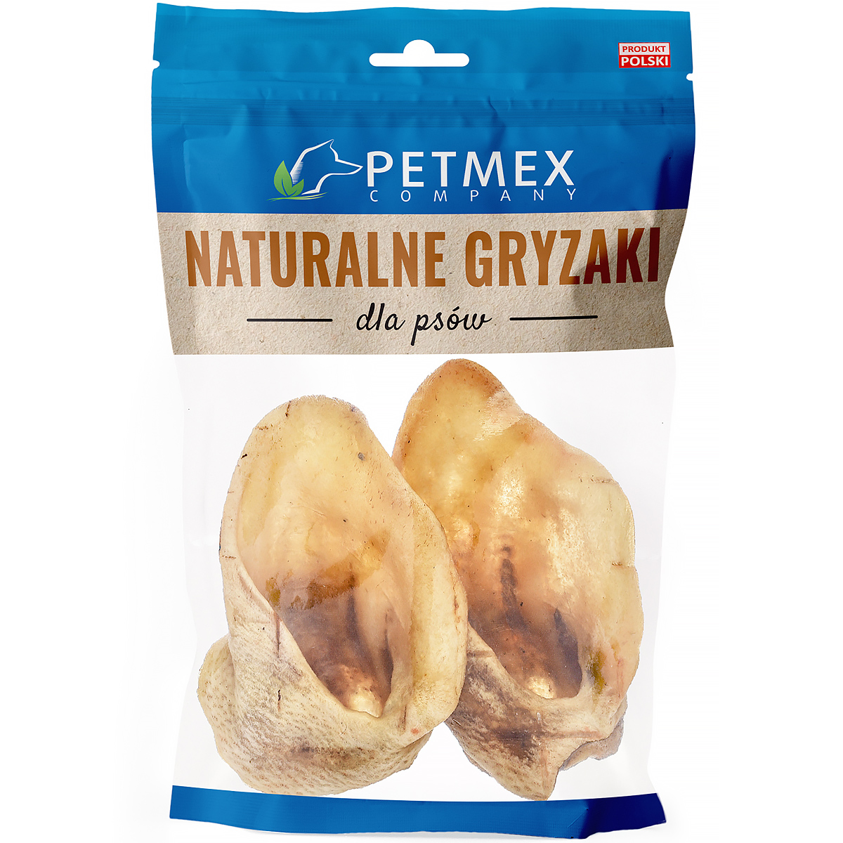 Suszone ucho dzika dla psa Petmex 2 szt 